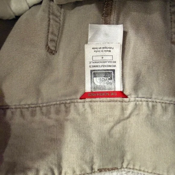 The North Face Women's Khaki/Tan Cotton Bermuda Shorts - Picture 2 of 7